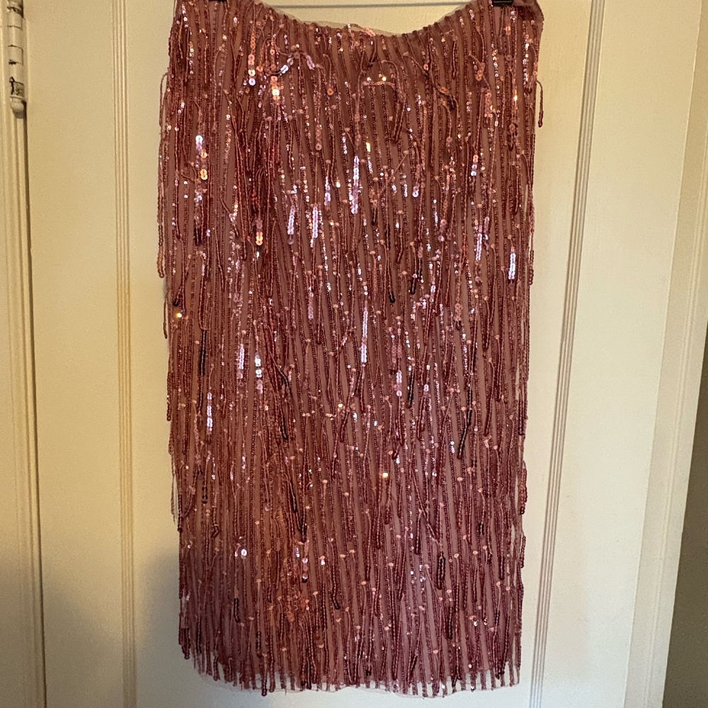 NWT Anthropologie Maeve Sequin Skirt size 12